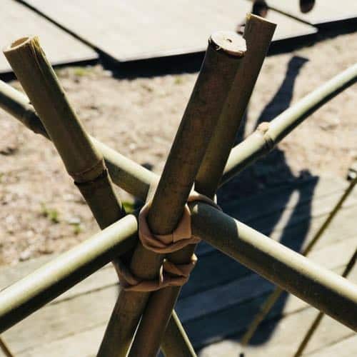 Bamboe bouwen als teamuitje - 1