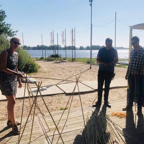 Bamboe bouwen als teamuitje - 3