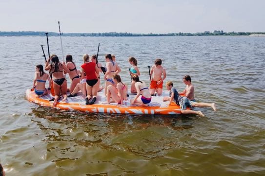 Mega SUP4 Suppen, suples, supverhuur, sup verhuur, sup huren, leren suppen, megasup, GEARfreak Surfschool, sup